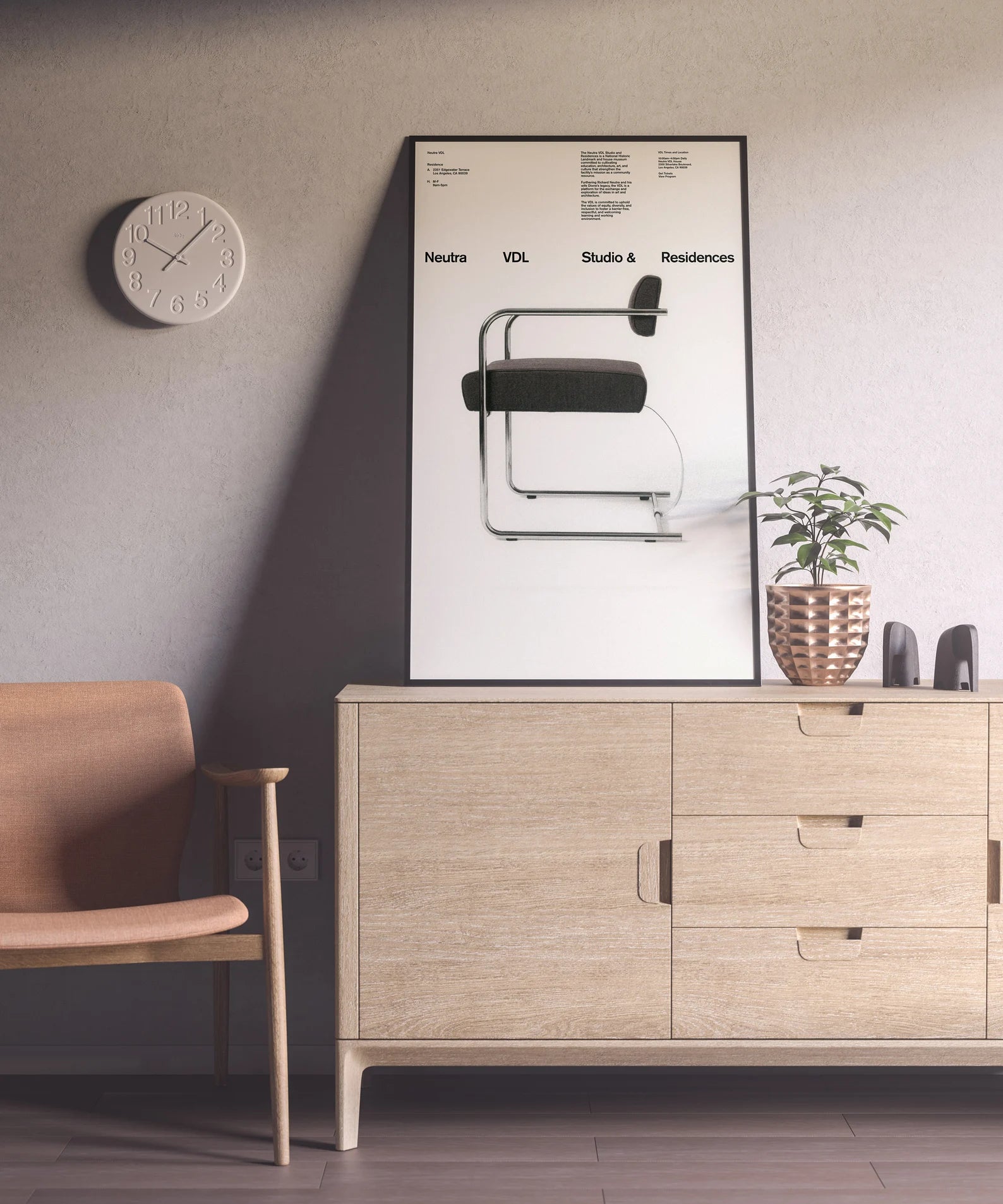 Iconic Mid-Century Chairs Poster