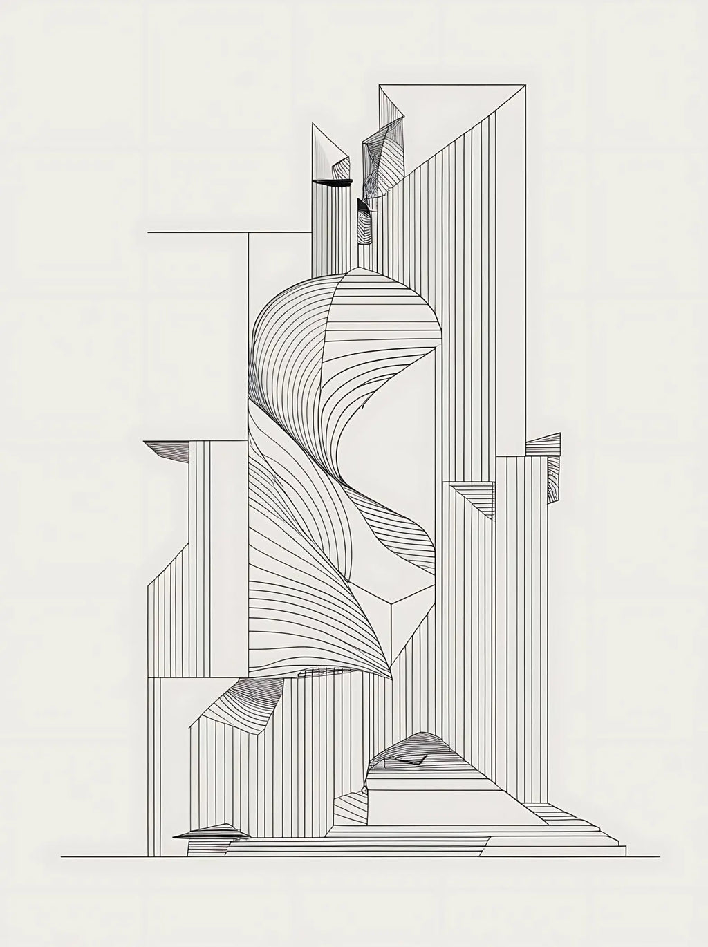 Architectural Line Art Print